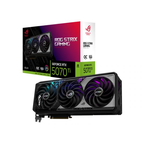 Asus Videókártya NVidia ROG Strix RTX 5070 Ti 16GB (ROG-STRIX-RTX5070TI-O16G-GAMING)